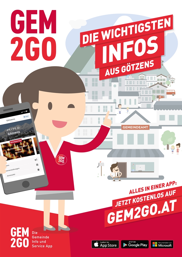Gem2Go - Die wichtigesten Infos aus Götzens in einer App